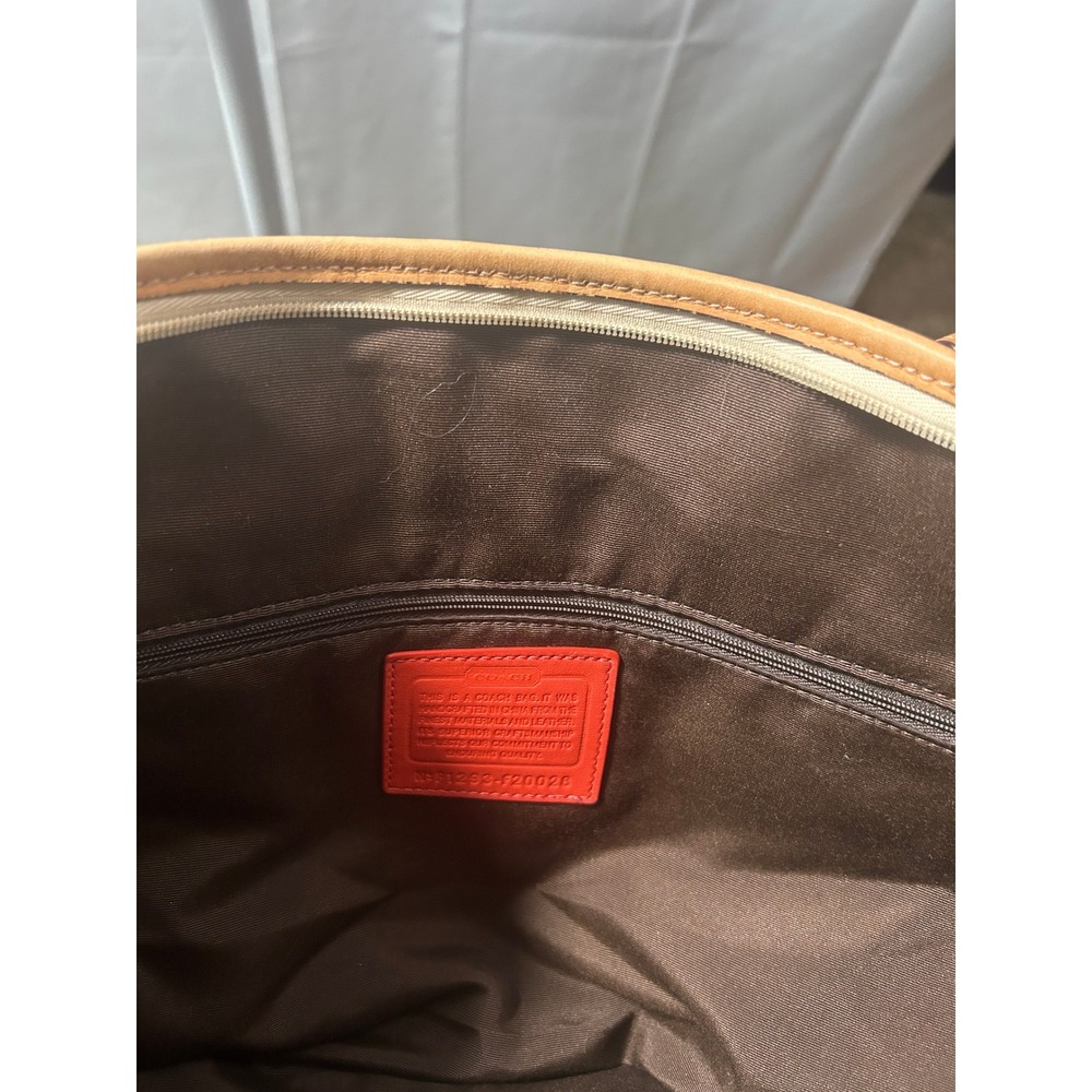 Coach Orange Patent Leather Signature C Bag #81 - Picture 5 of 12